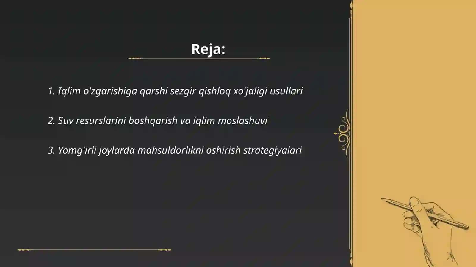 Iqlim o'zgarishlariga moslashish 2