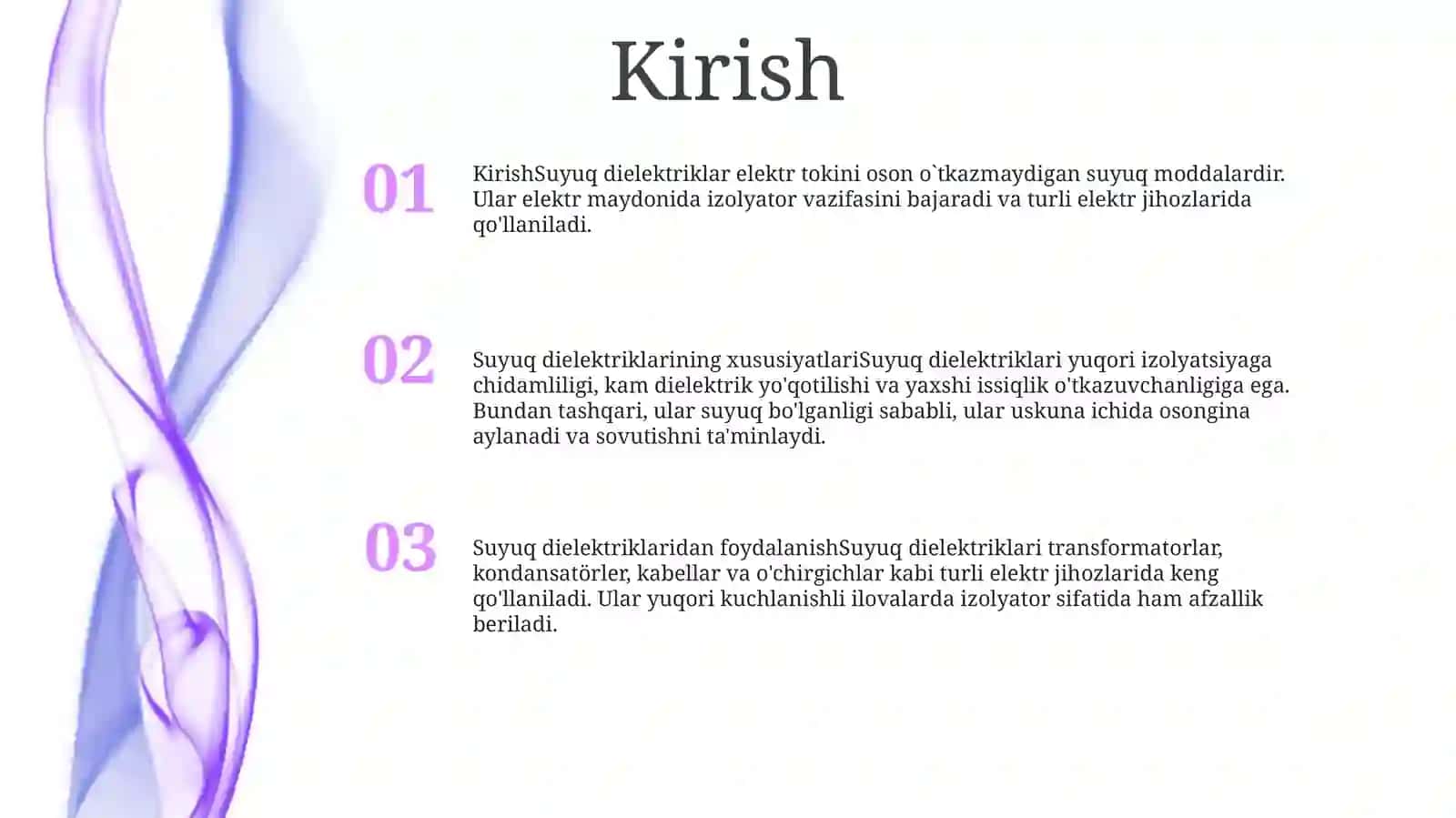 Suyuq Dielektriklar 2