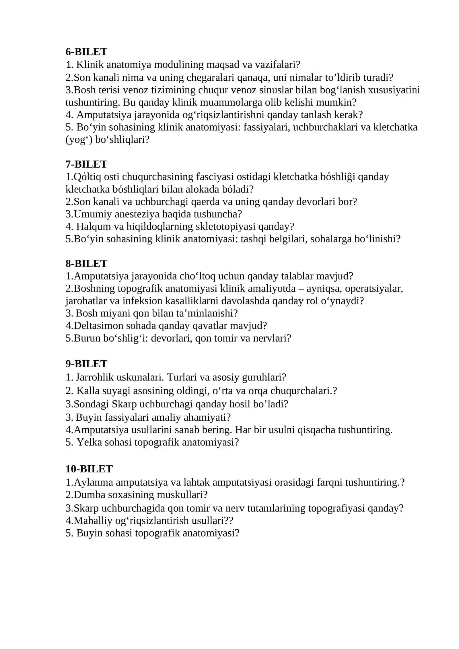 Klіnіk anatomiya modulining mаqsаd vа vаzifаlаri 2