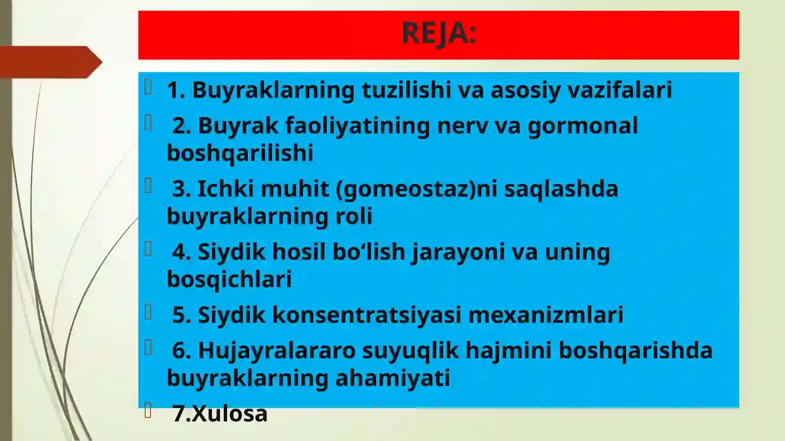 Fiziologiyadan tematik mustaqil ish 2