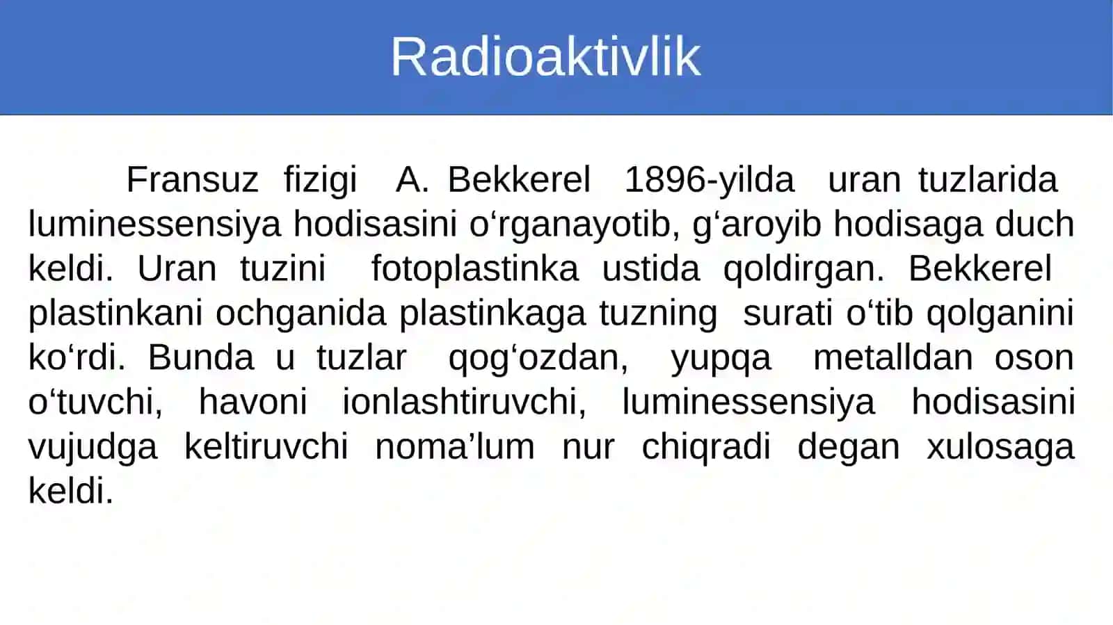 Radioaktivyemirilish qonuni 2