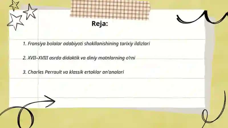 FRANSIYA BOLALAR ADABIYOTI SHAKLLANISHI 2