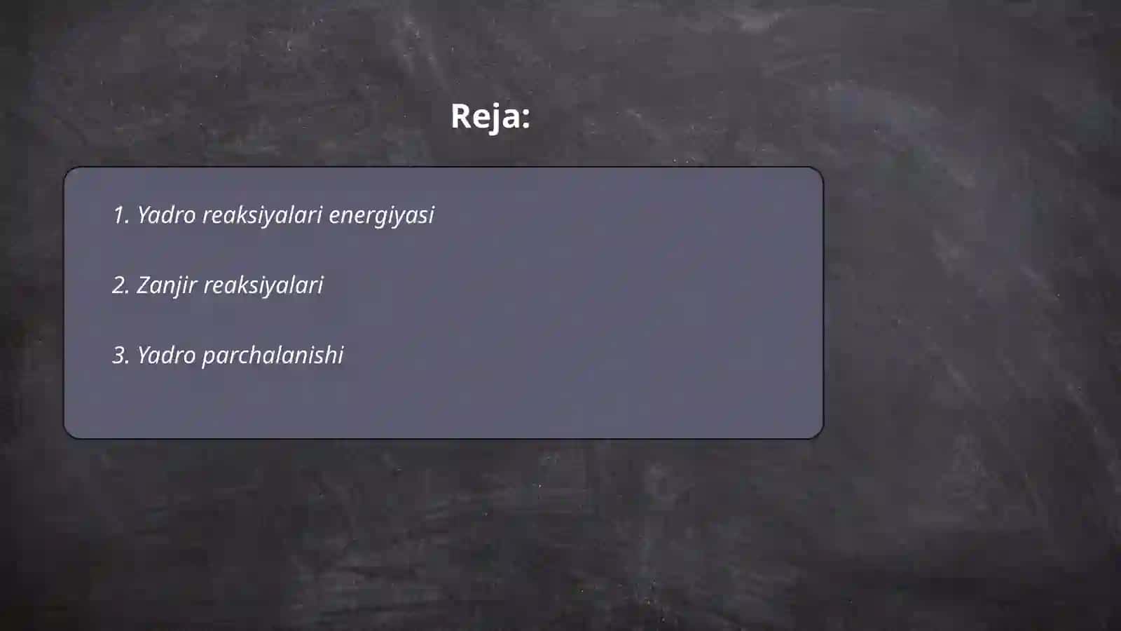 Yadro reaksiyalari energiyasi 2