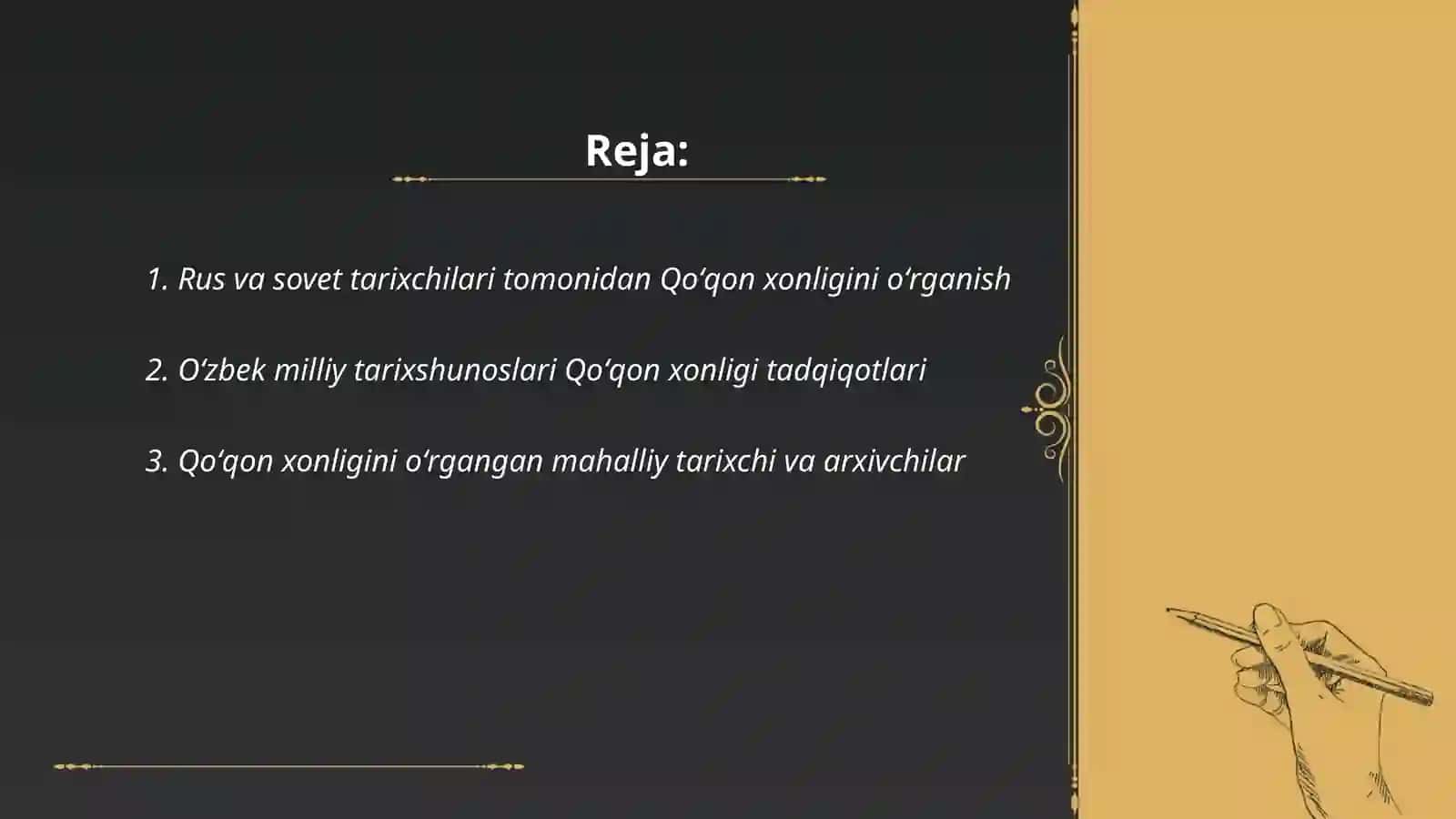 Qoʻqon xonligi tarixshunosligi kimlar oʻrgangan 2