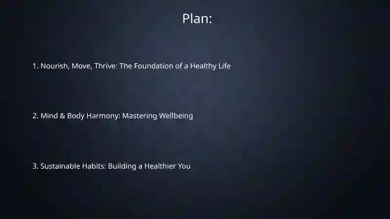 Healthy way of life 2