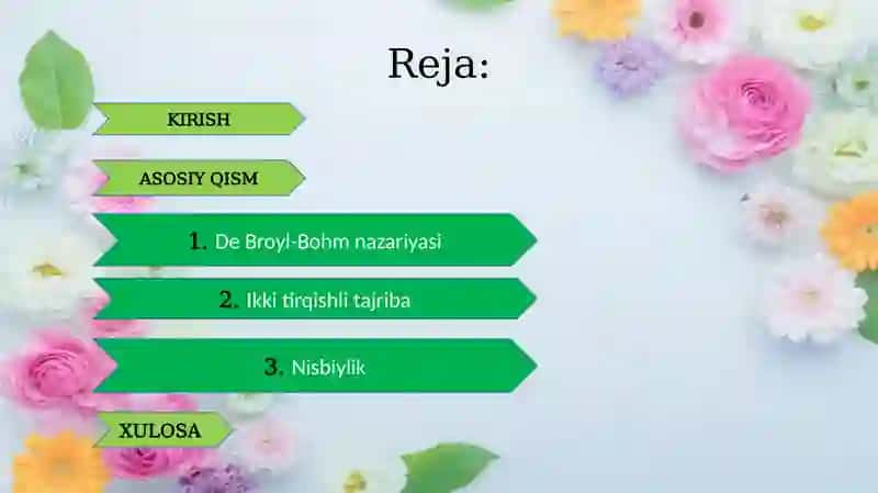 De Broyl-Bohm nazariyasi 2