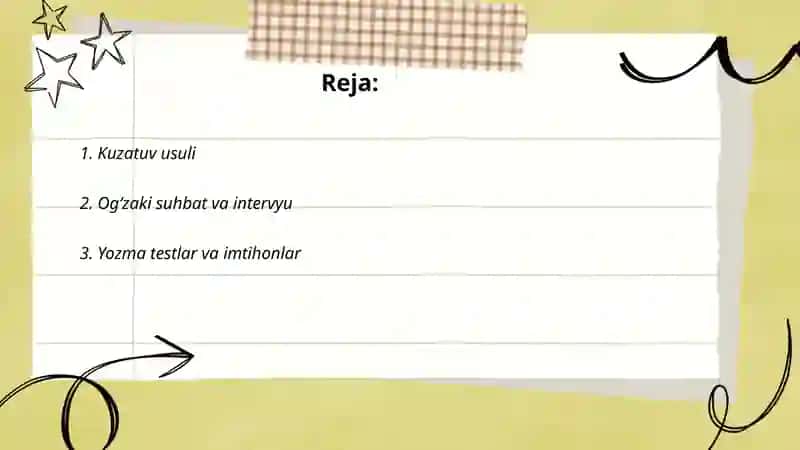 Kuzatuv usuli 2