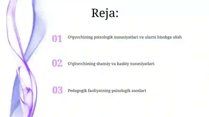 Pedagogik faoliyatning psixologik asoslari 2
