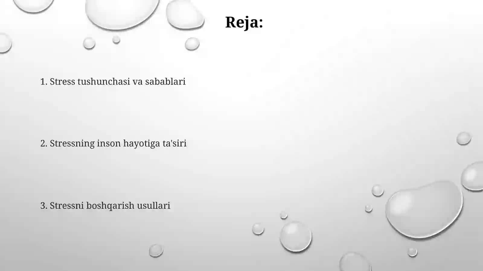 Stres holatini boshqarish 2