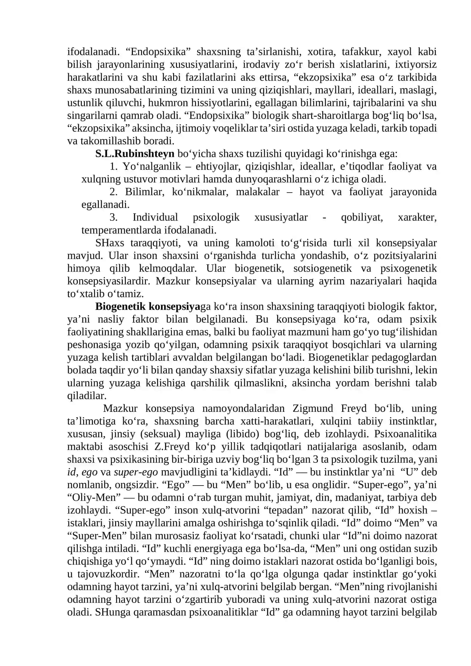 Psixologiyada shaxs muammosi 2