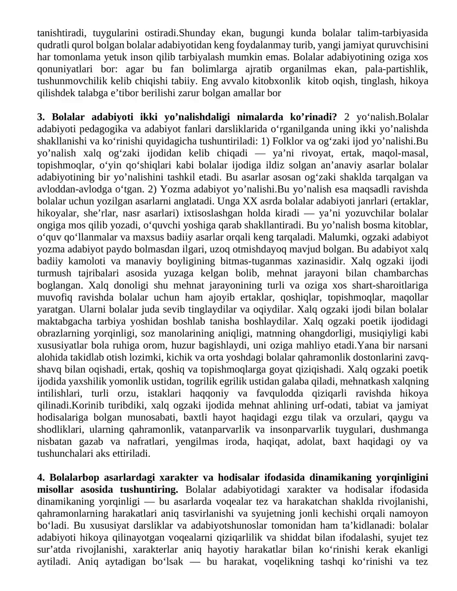 Bolalar adabiyoti fanining maqsad va vazifalari 2
