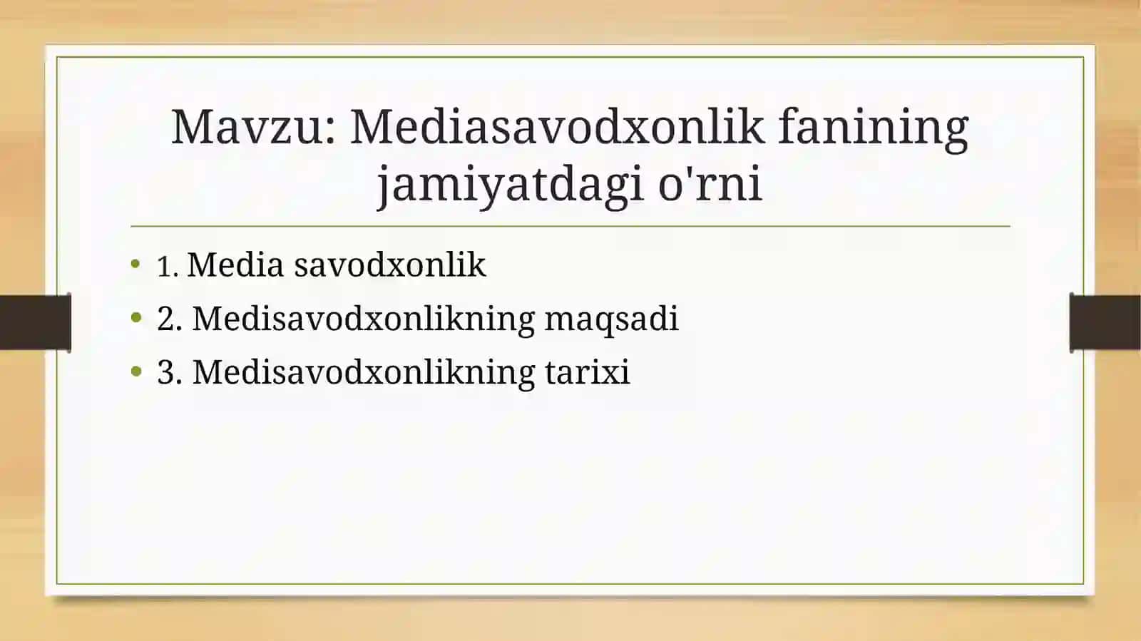 Bekmurodova Nafisaning prezentatsiyasi 2