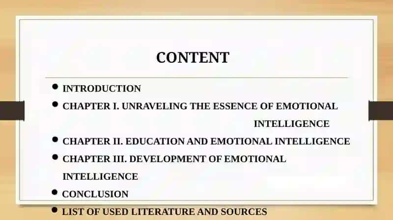 THE CONCEPTION OF EMOTIONAL INTELLIGENCE 2