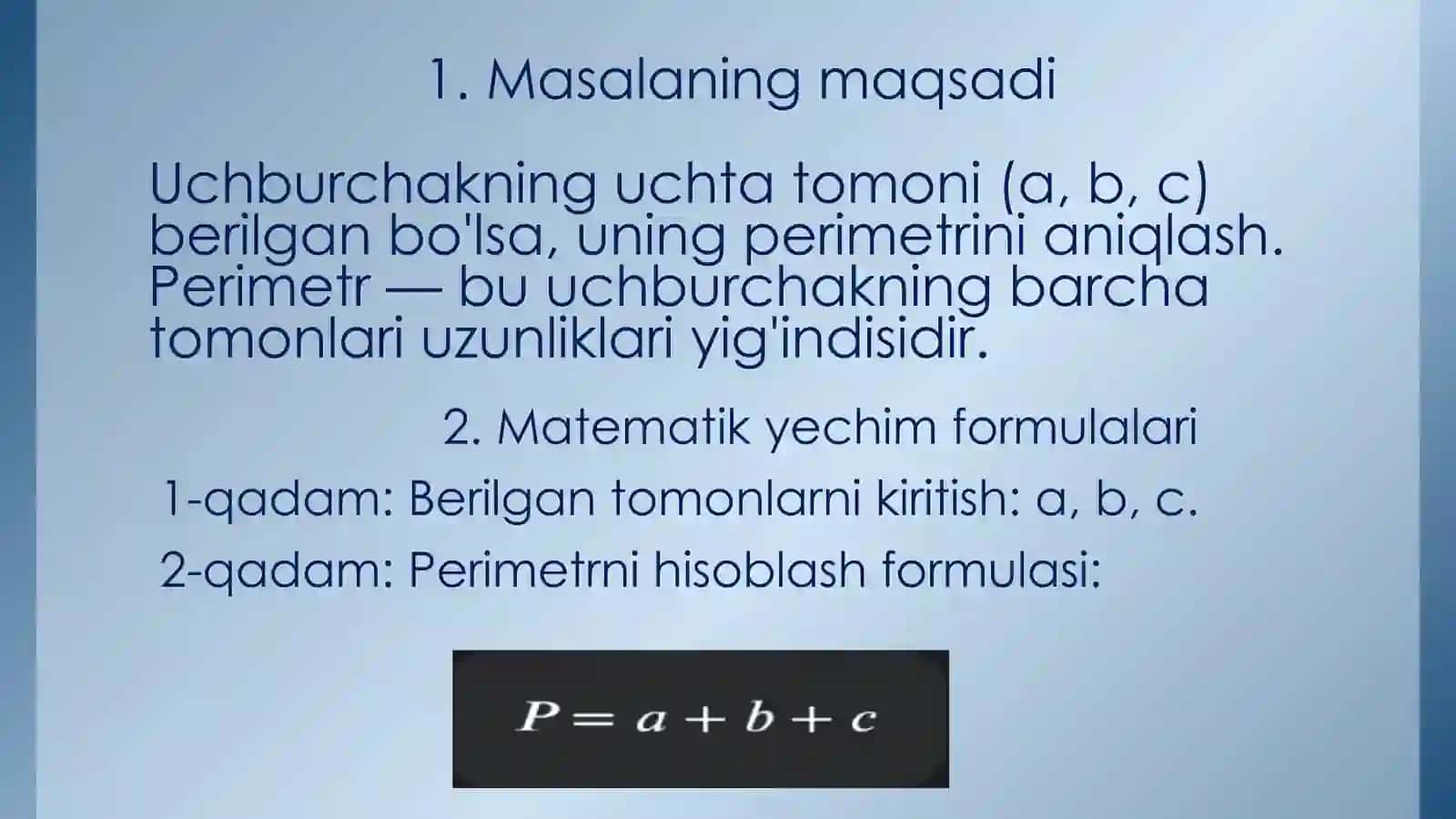 Ma’lumotlar tuzilmasi va algoritmlari fanidan oraliq nazorat 2