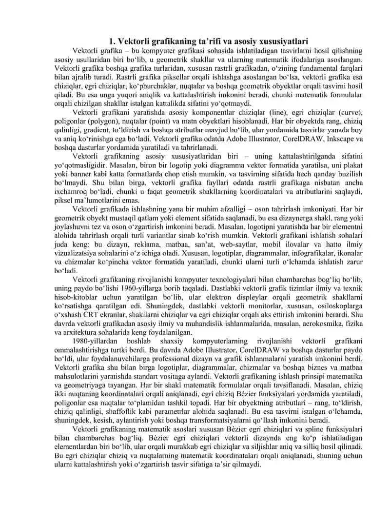 Kompyuter grafikasi turlari vektorli, rastrli, fraktal  grafikasi 2