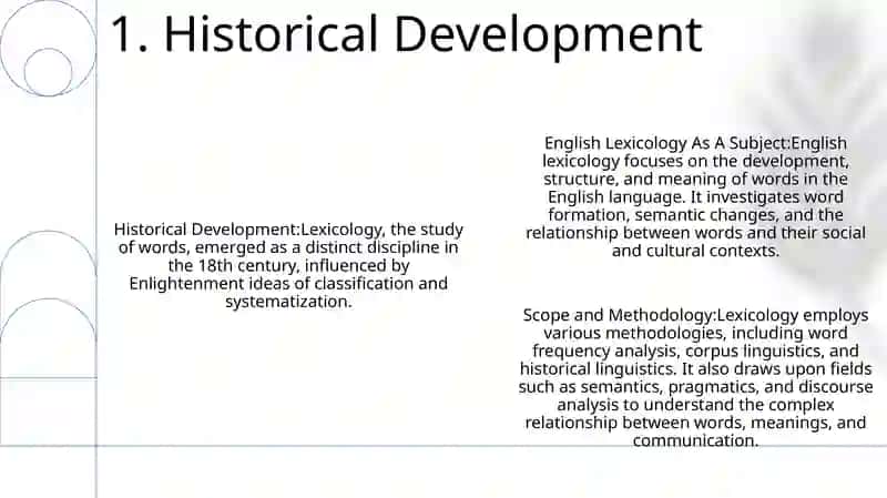 English Lexicology As A Subject 2