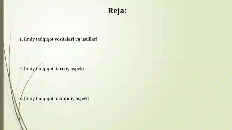 Ilmiy tadqiqot vositalari va metodlari 2