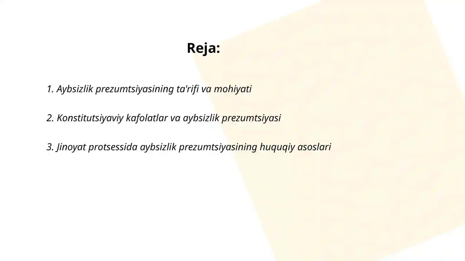 Aybsizlik prezumtsiyasi 2