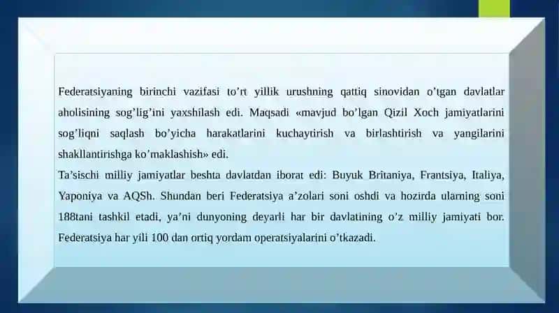 QIZIL YARIM OY FEDERATSIYASI FAOLIYATI 2