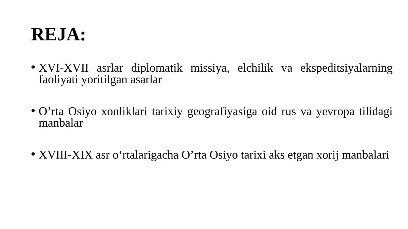 O‘rta Osiyo xonliklari tarixiy geografiyasiga oid rus va yevropa tillaridagi manbalar 2