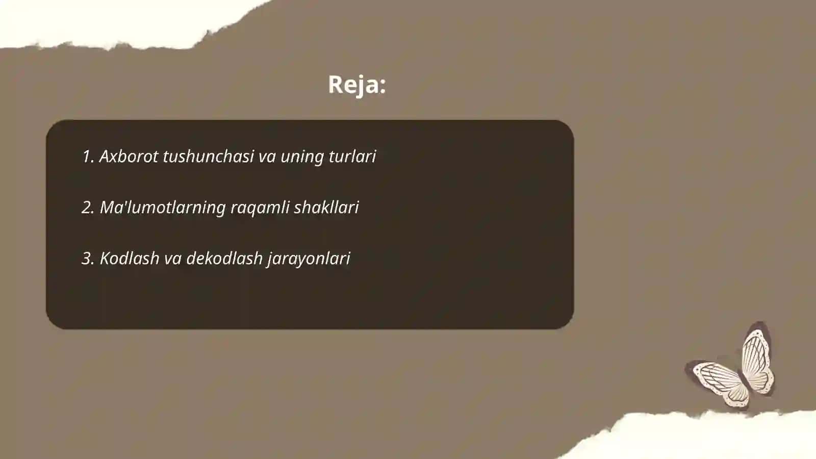 Axborotlarni kompyuterda tasvirlanishi 2