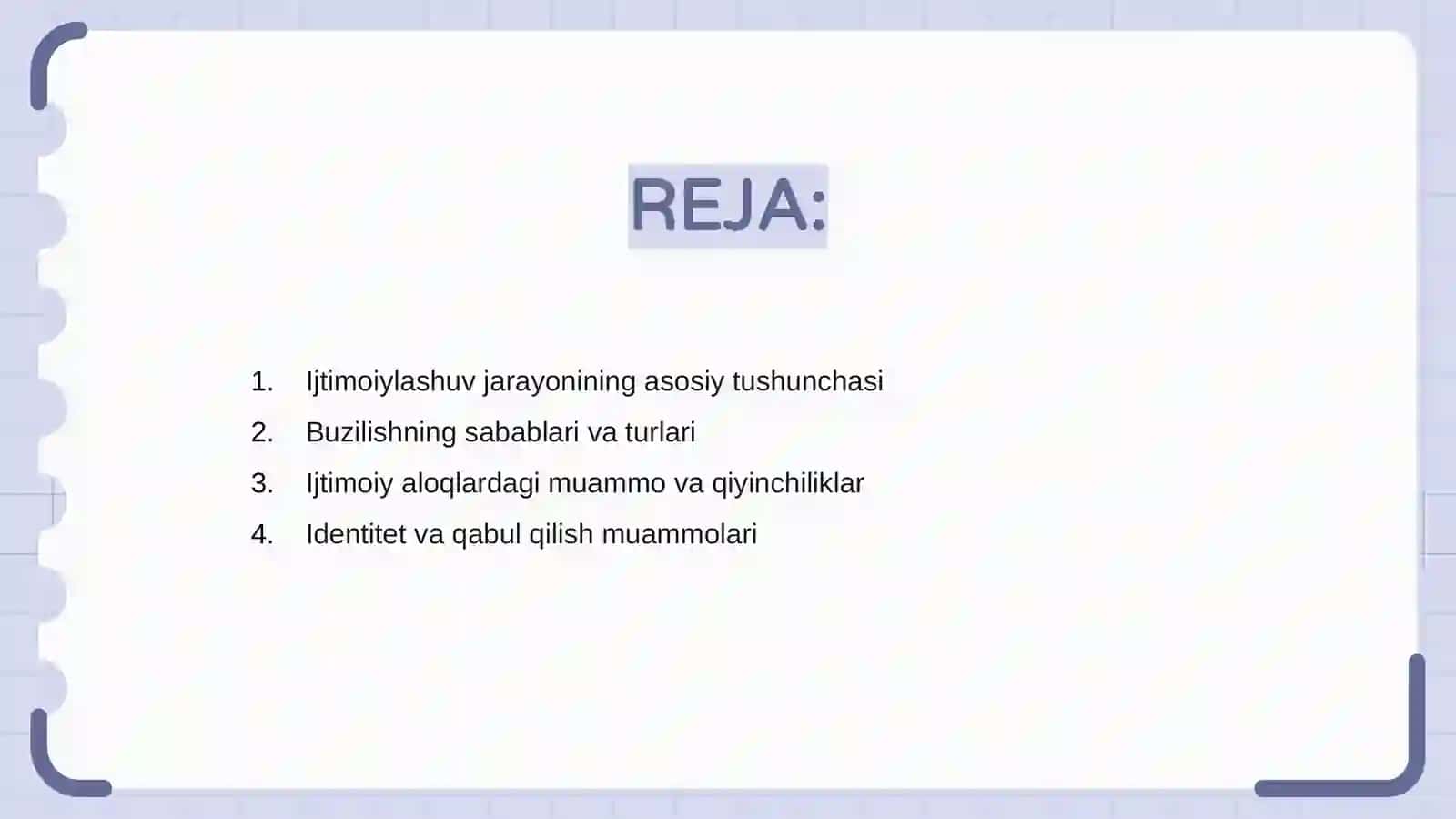 Ijtimoiylashuv jarayonining buzilishi 2