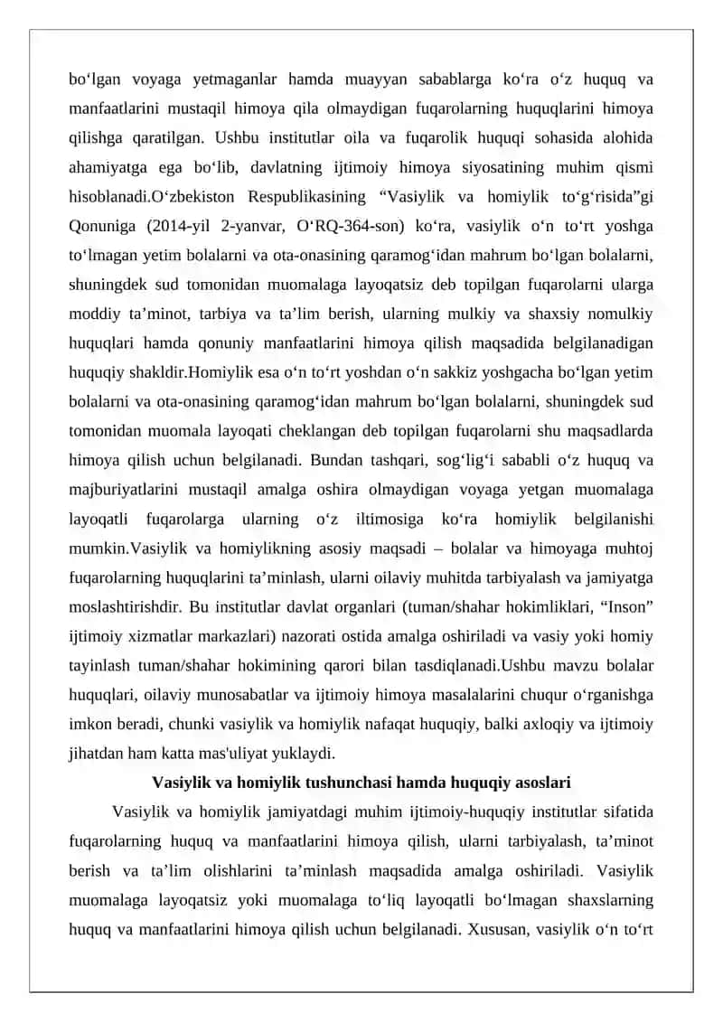 Vasiylik va homiylik 2