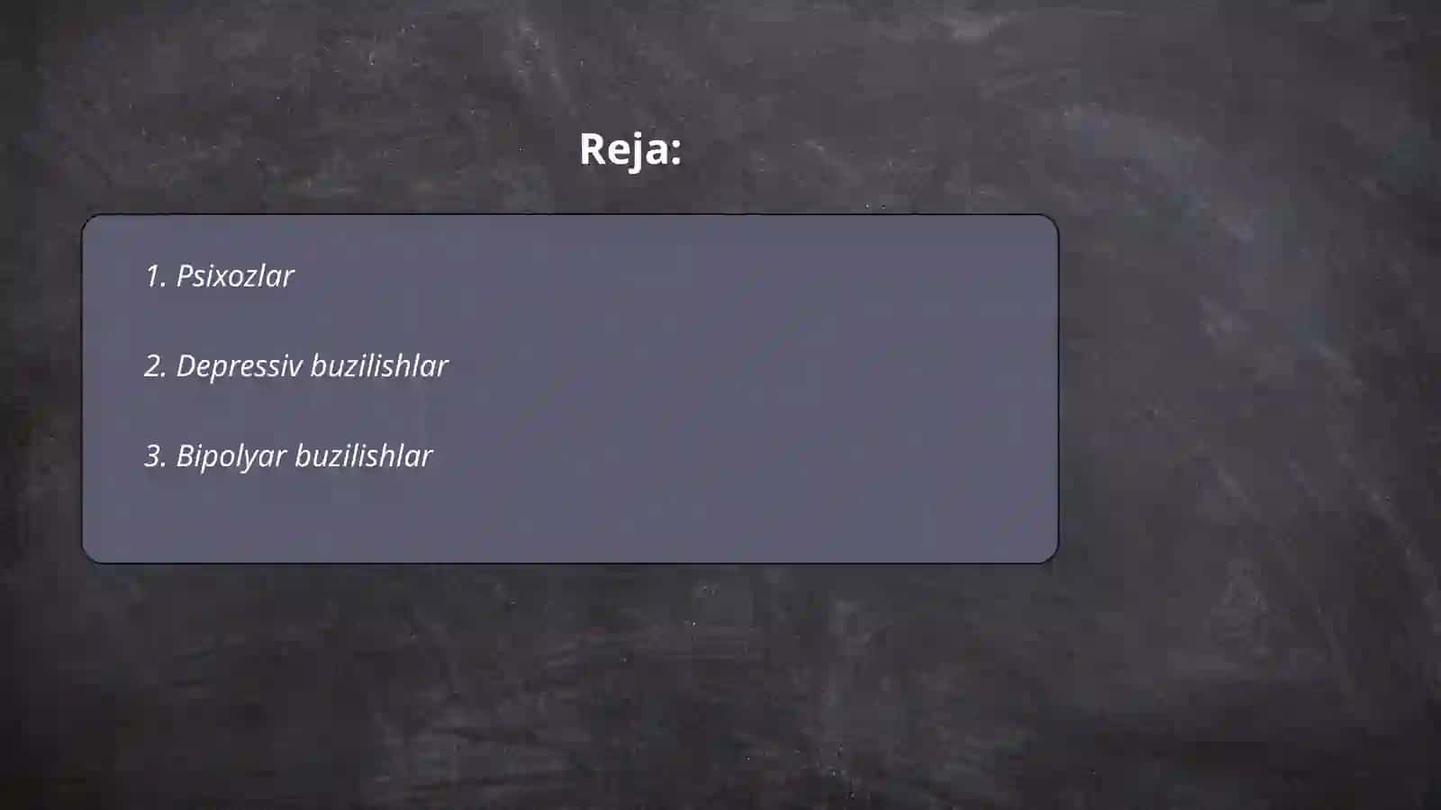 Psixiatriyada shoshilinch holatlar 2
