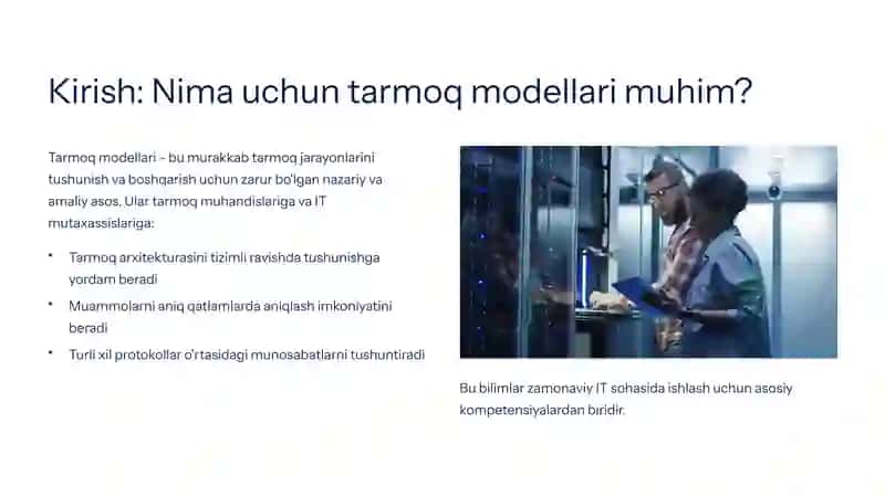 TCP/IP va OSI Modellari bilan Amaliy Ishlash 2