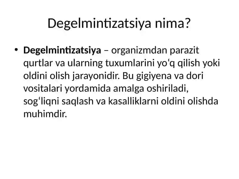 Degelmintizatsiya 2