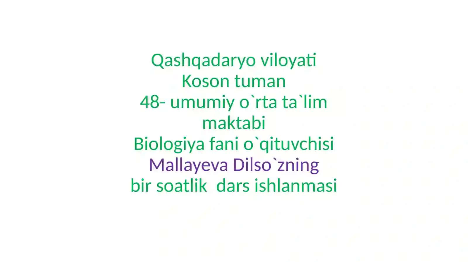 Bolaning o'sishi va rivojlanishi 2