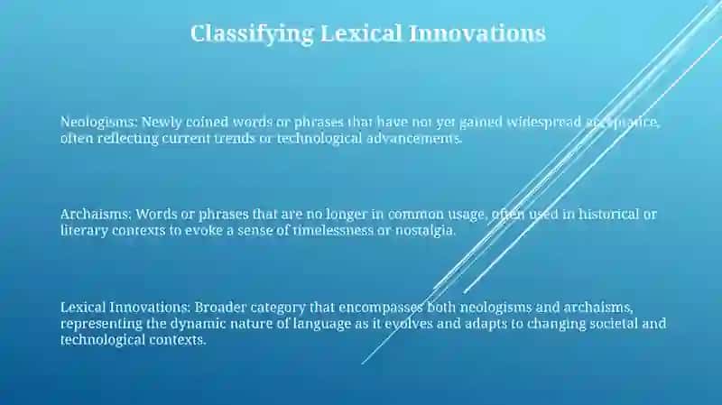 Neologisms And Archaisms 2