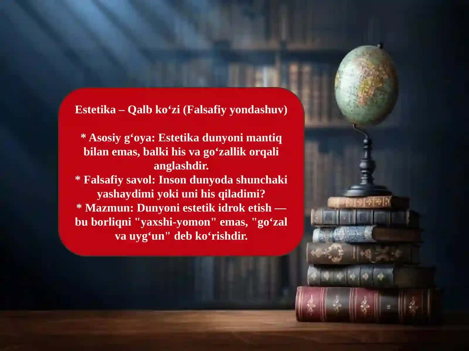 Dunyoni estetik idrok etishda badiiy asarlarning ahamiyati 2