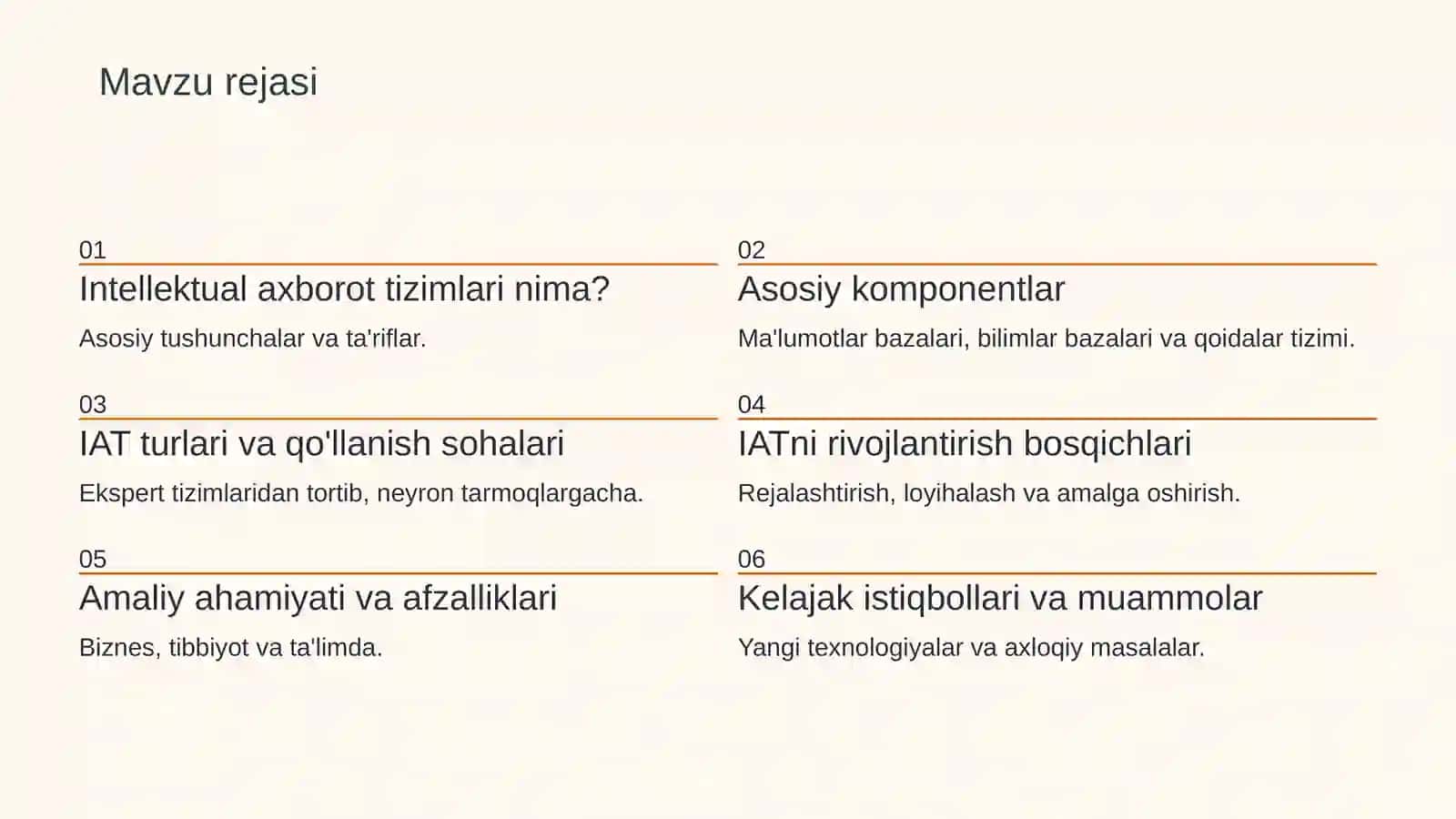Intellektual axborot tizimlari faniga kirish 2