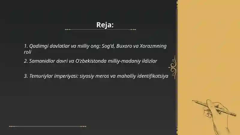 Oʻzbekistonda mustaqillik gʻoyalarining tarixiy asoslari 2