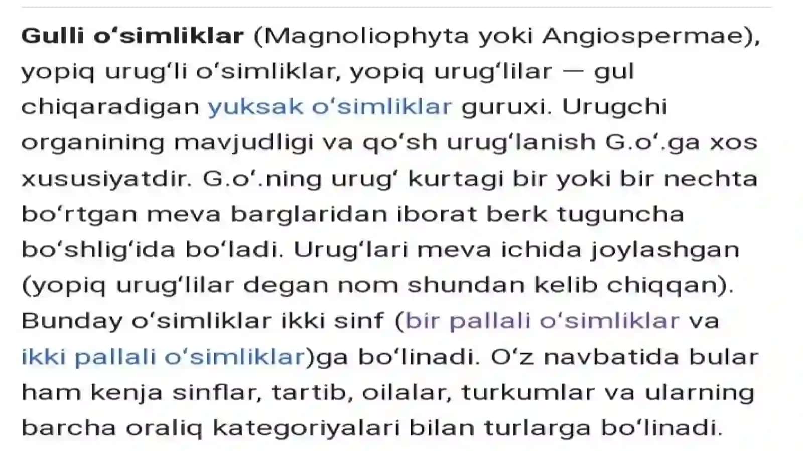 Botanika fanidan taqdimoti 2