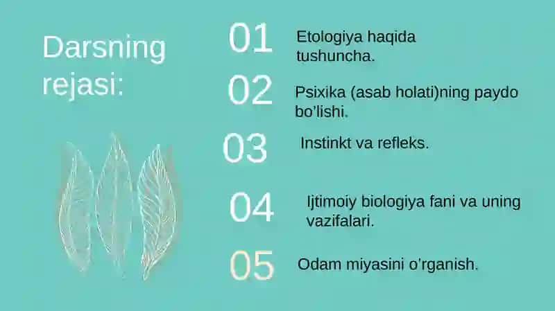 Etologiya va ijtimoiy biologiya 2