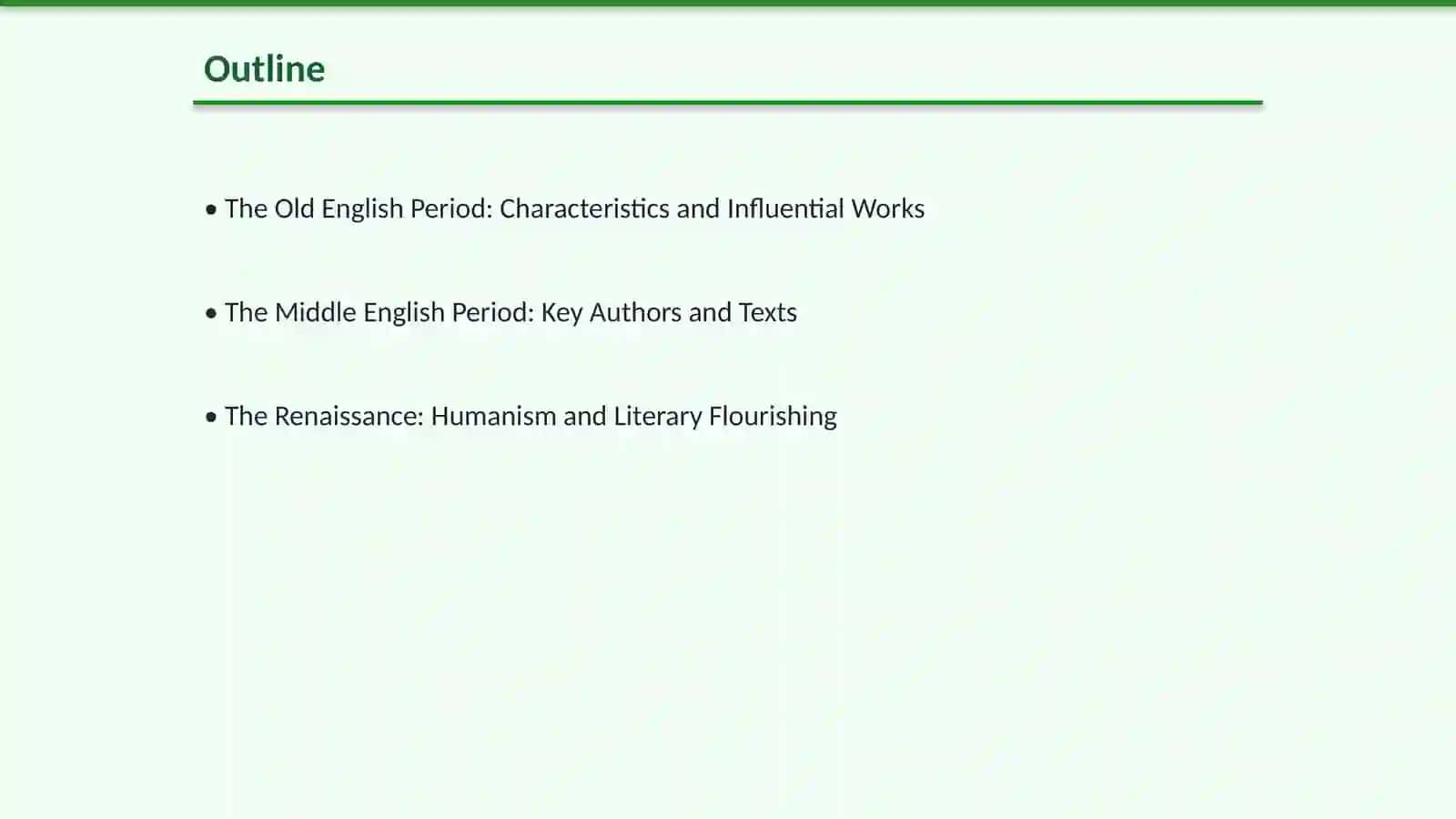 British literary periods and its famous trends 2