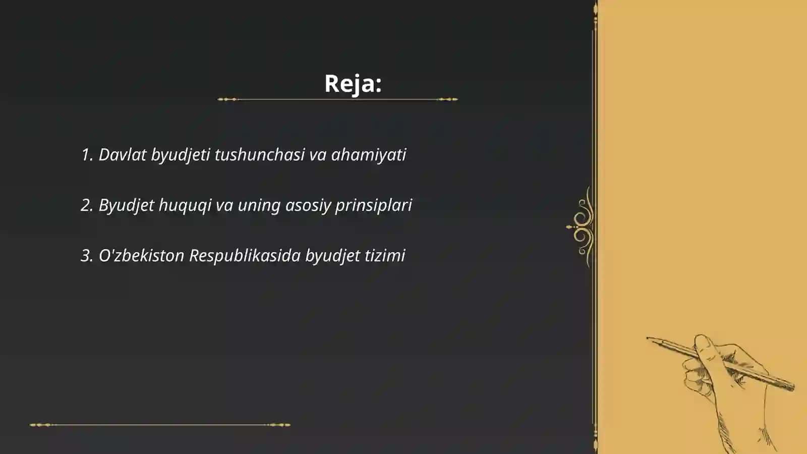 Budjet munosabatlarini qonuniy huquqiy asoslari 2