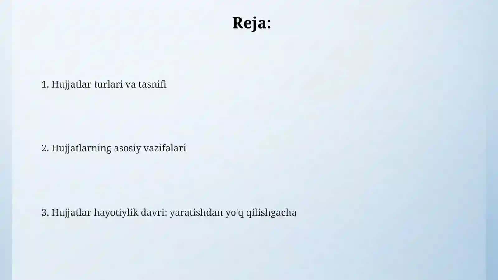 Hujjatlarning turlari va vazifalari 2