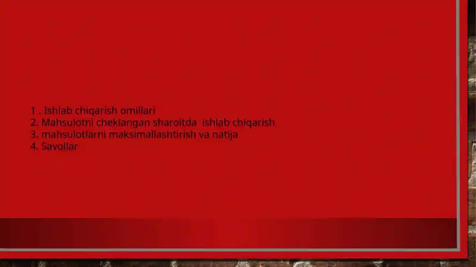 Ishlab chiqarish omillari 2