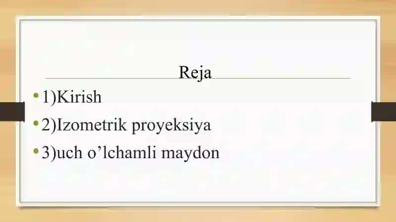 Chizma geometriya kursi 2