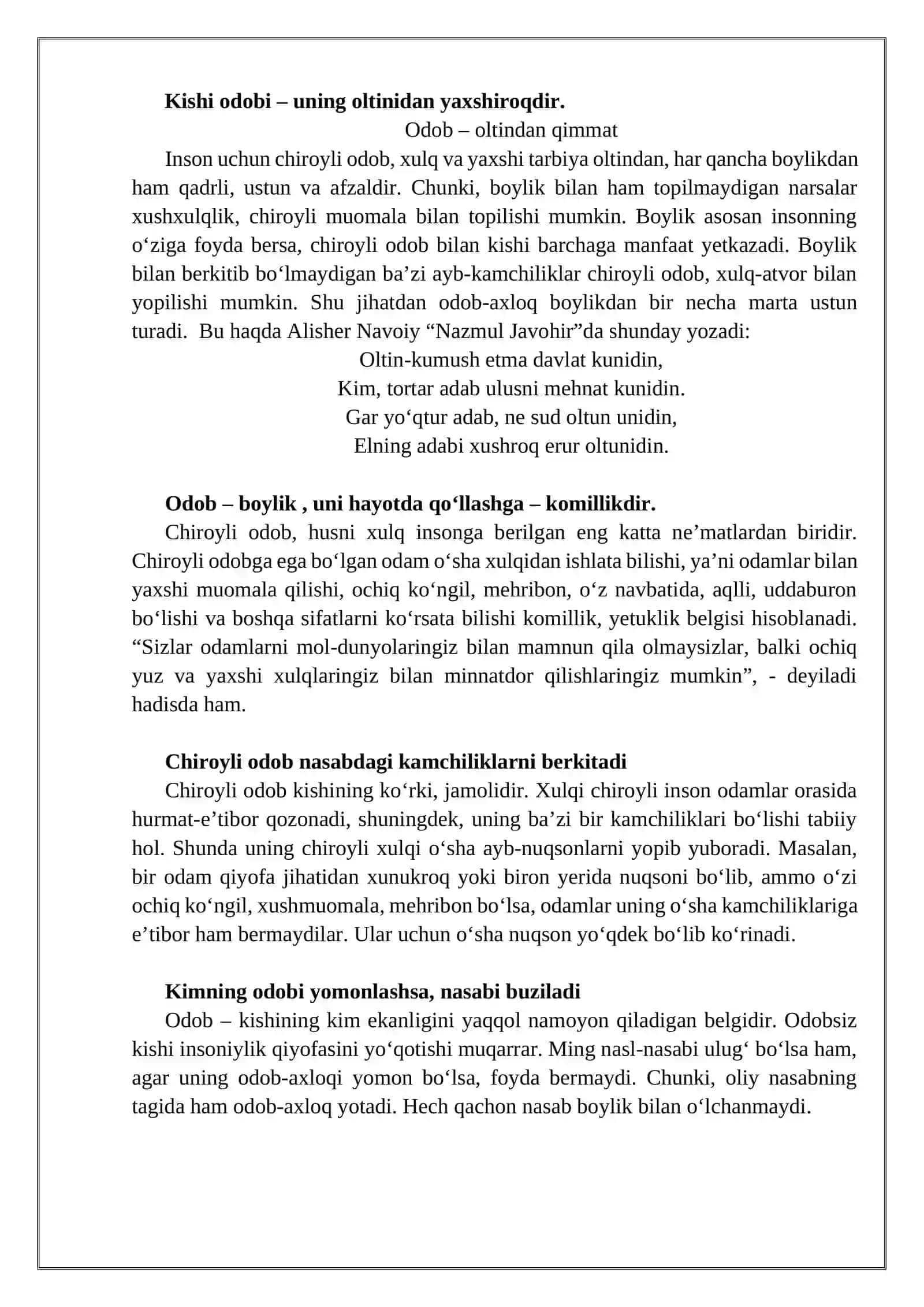 XALQ PEDAGOGIKASI FANIDAN 2