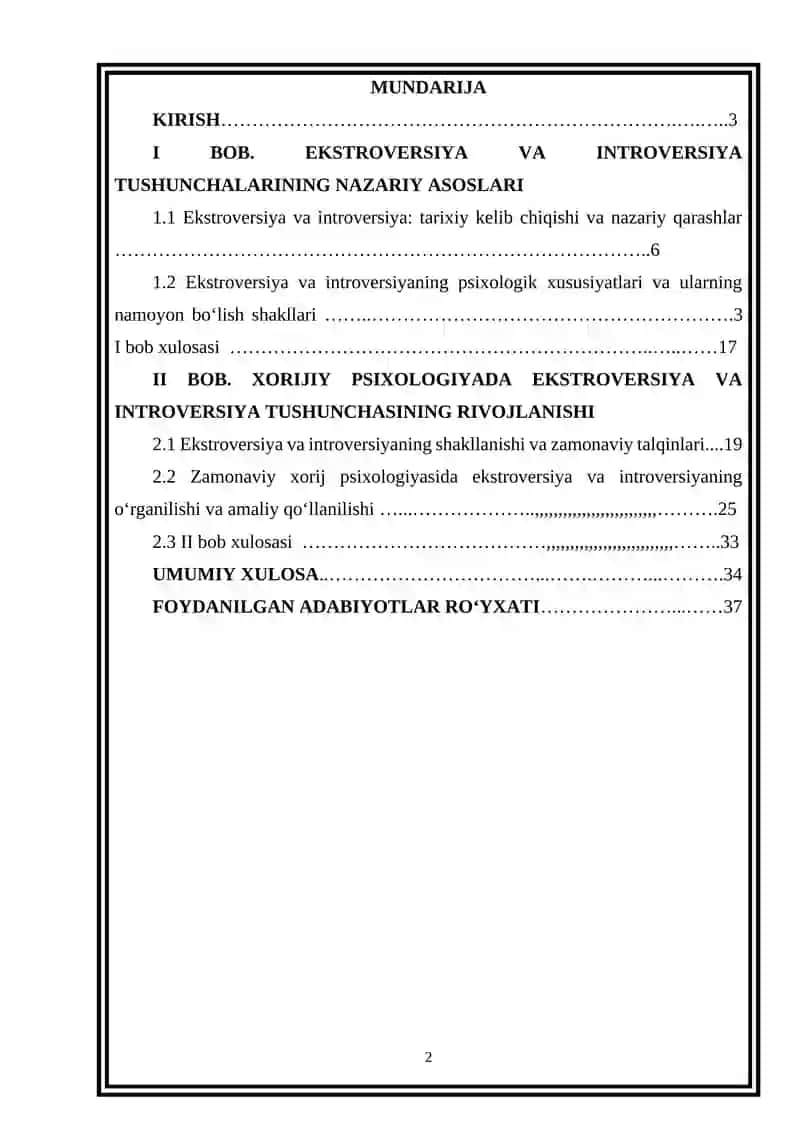 XORIJ PSIXOLOGIYASIDA EKTROVERSIYA VA INTROVERSIYA 2