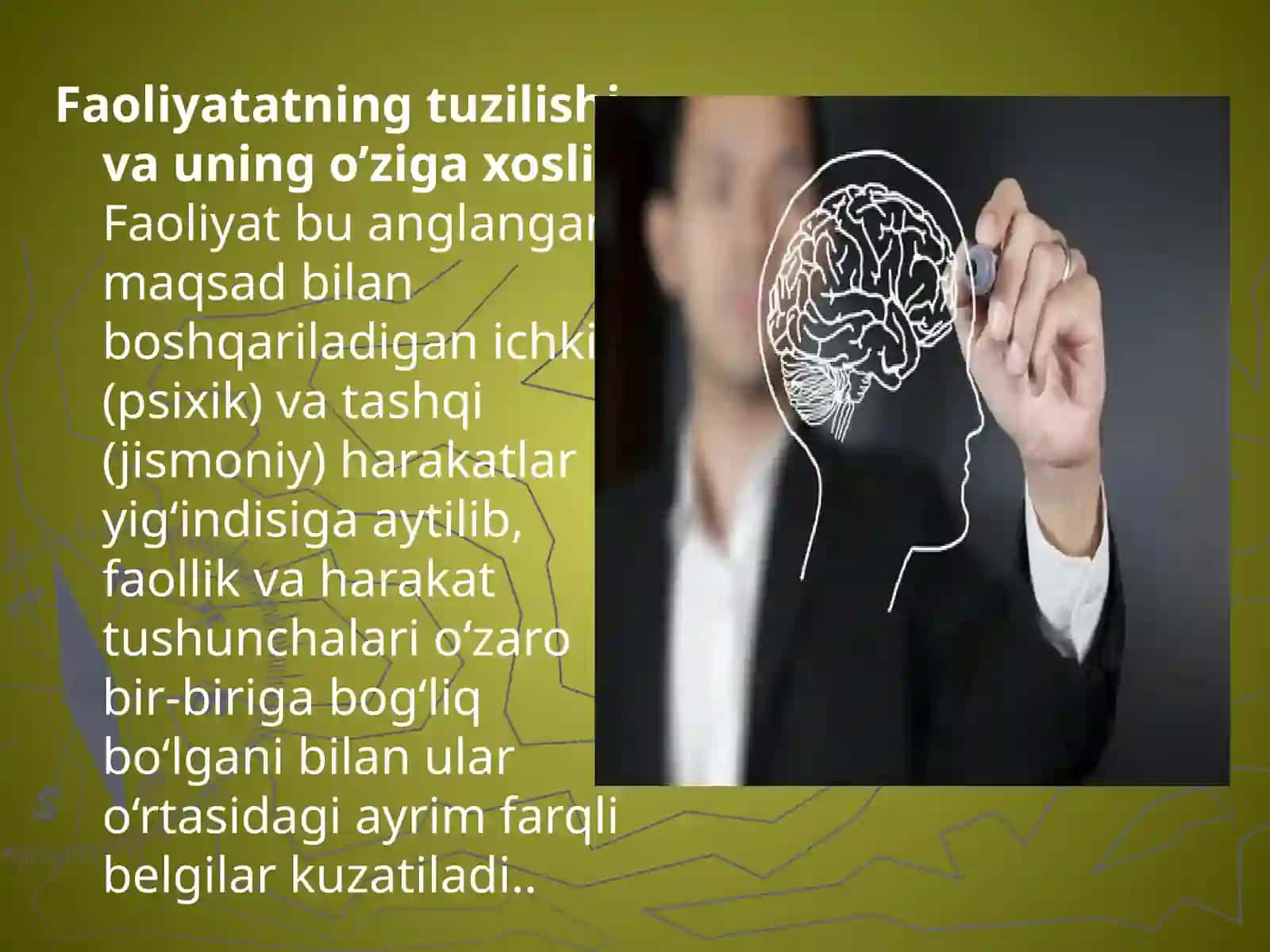 Faoliyatning o‘zlashtirilishi va malakalarni egallash 2