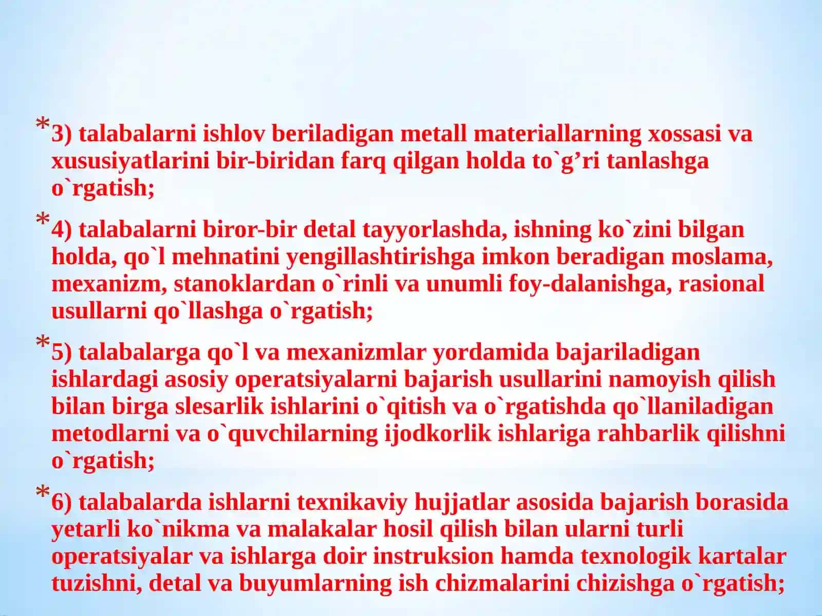 CHILANGARLIK ISHLARI HAQIDA UMUMIY MA’LUMOT 2