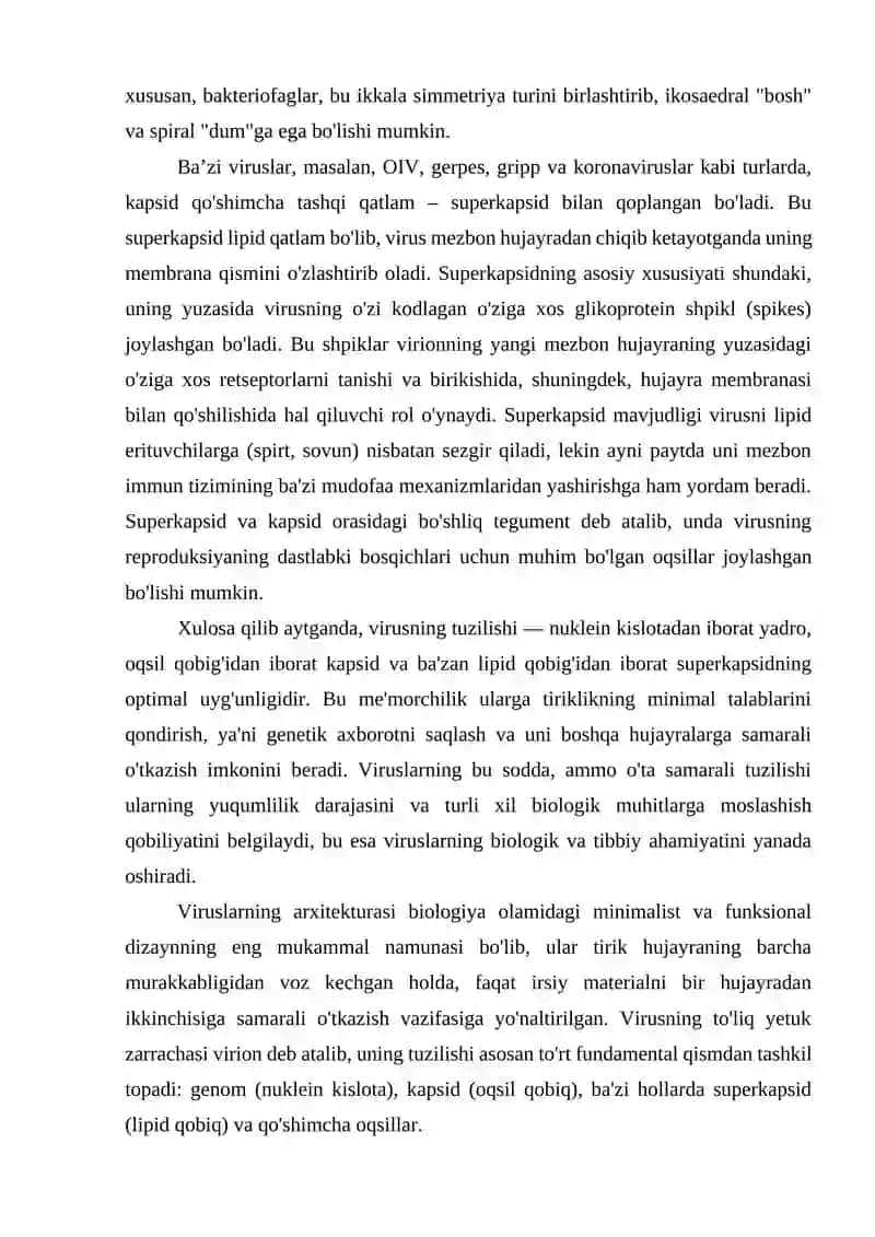 Viruslarning Tuzilishi 2