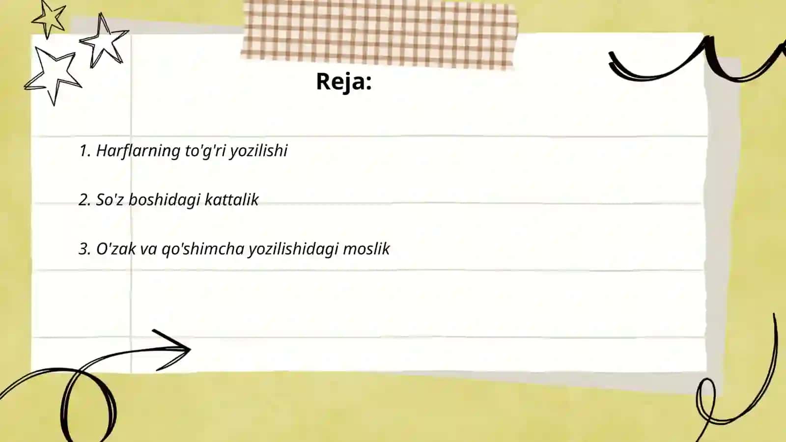 Orfografiyaga oid mashqlar 2