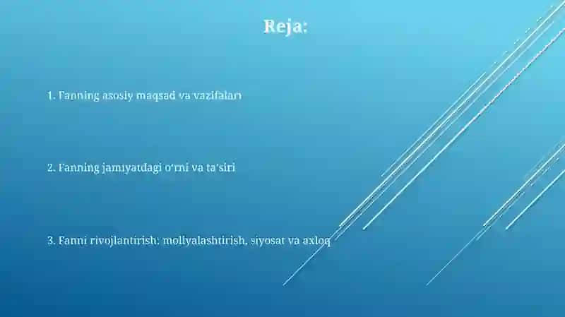 Fanning maqsadi va vazifalari 2
