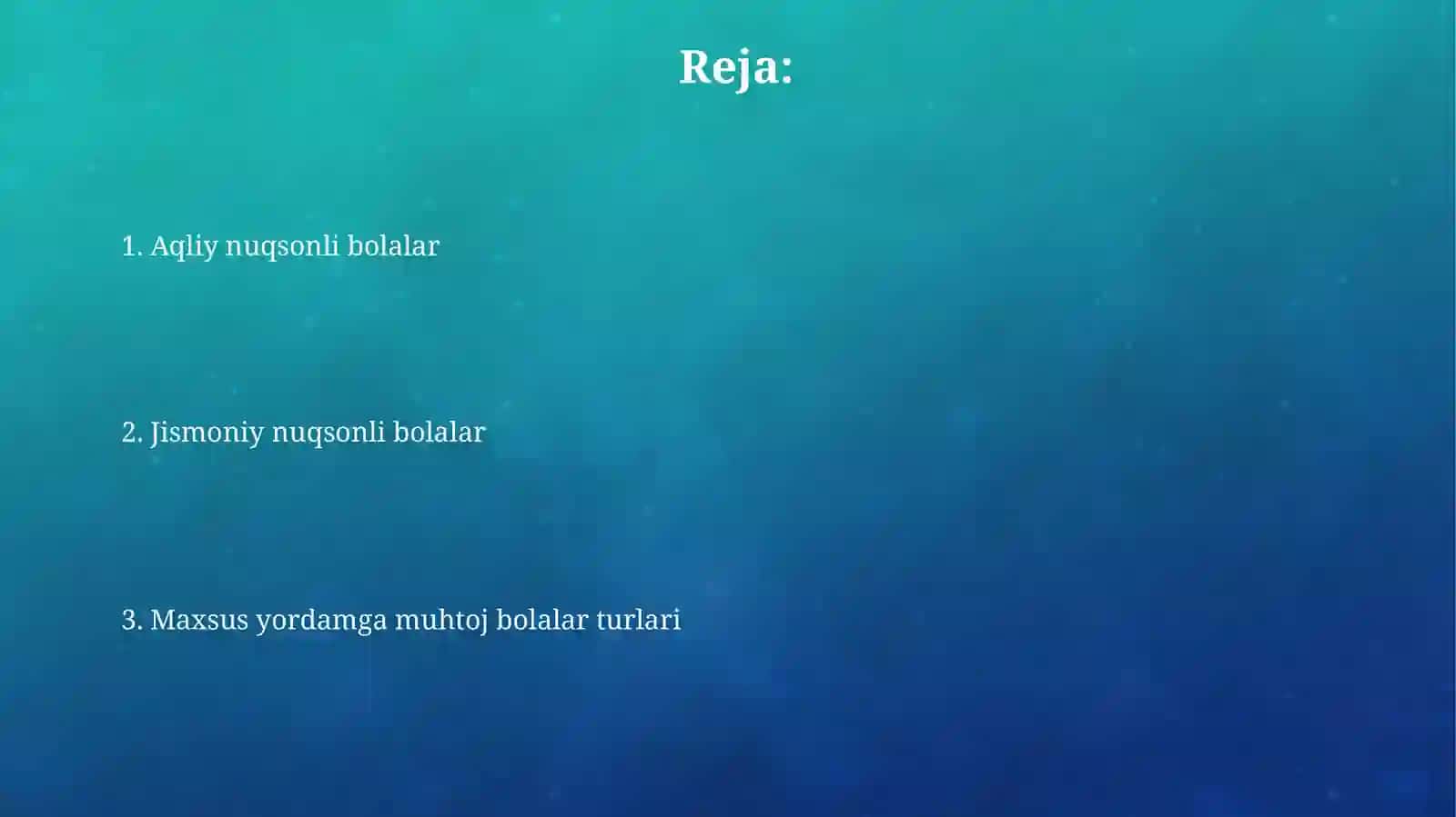Maxsus yordamga muhtoj bolalar turlari 2